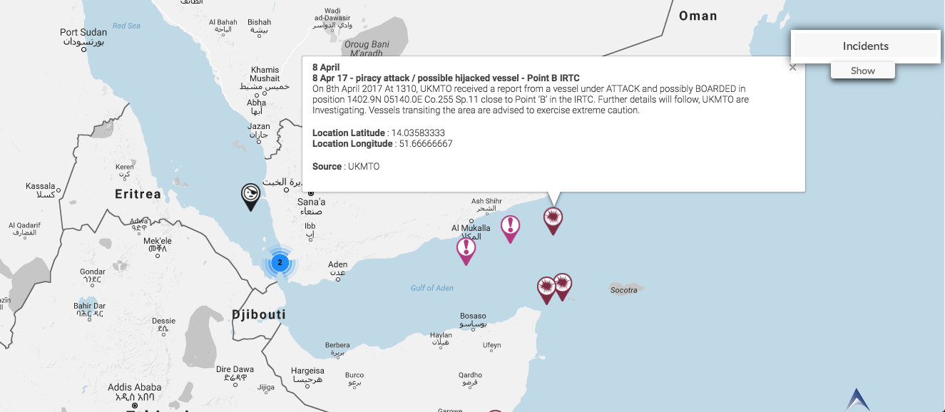 Read more about the article 8 Apr 17 – piracy attack – point B IRTC