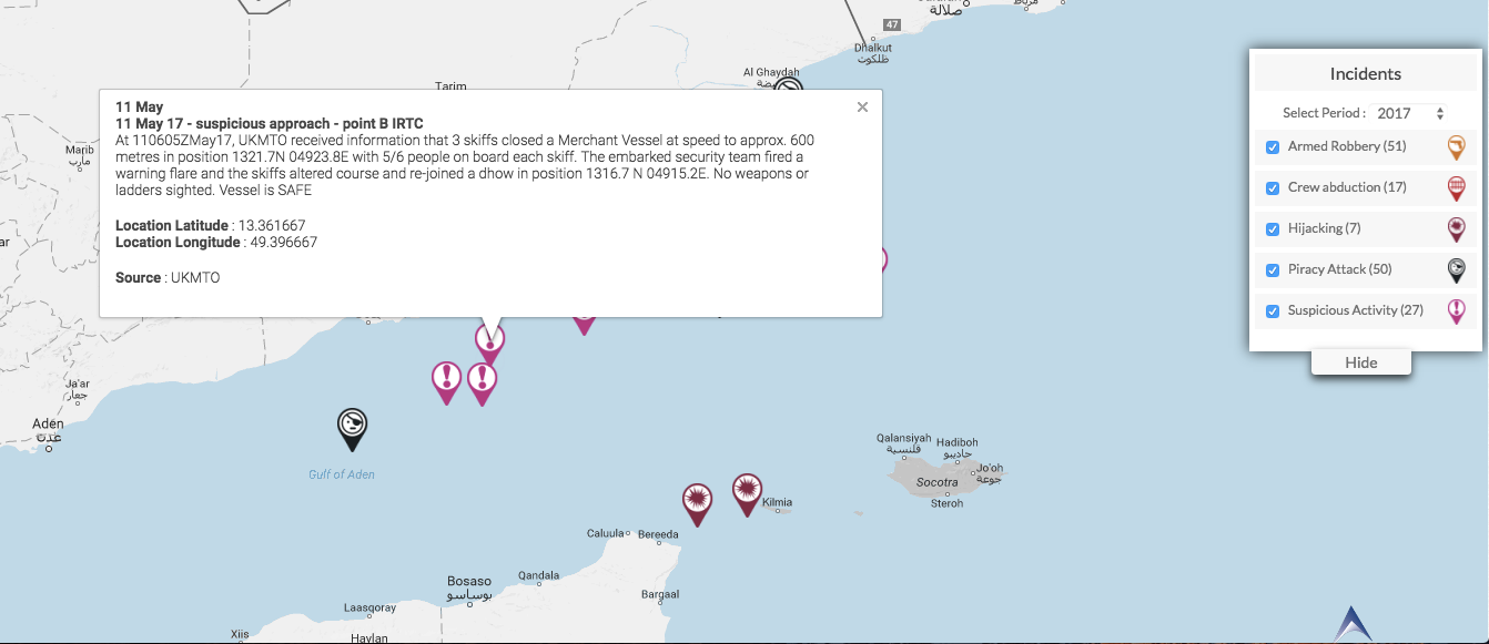 You are currently viewing 11 May 17 – suspicious approach  – point B IRTC