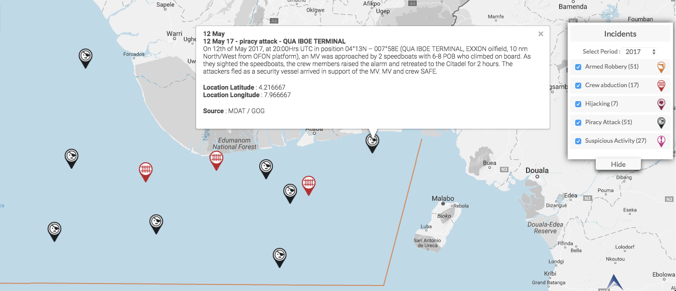 Read more about the article 12 May 14  – piracy attack  – QUA IBOE TERMINAL