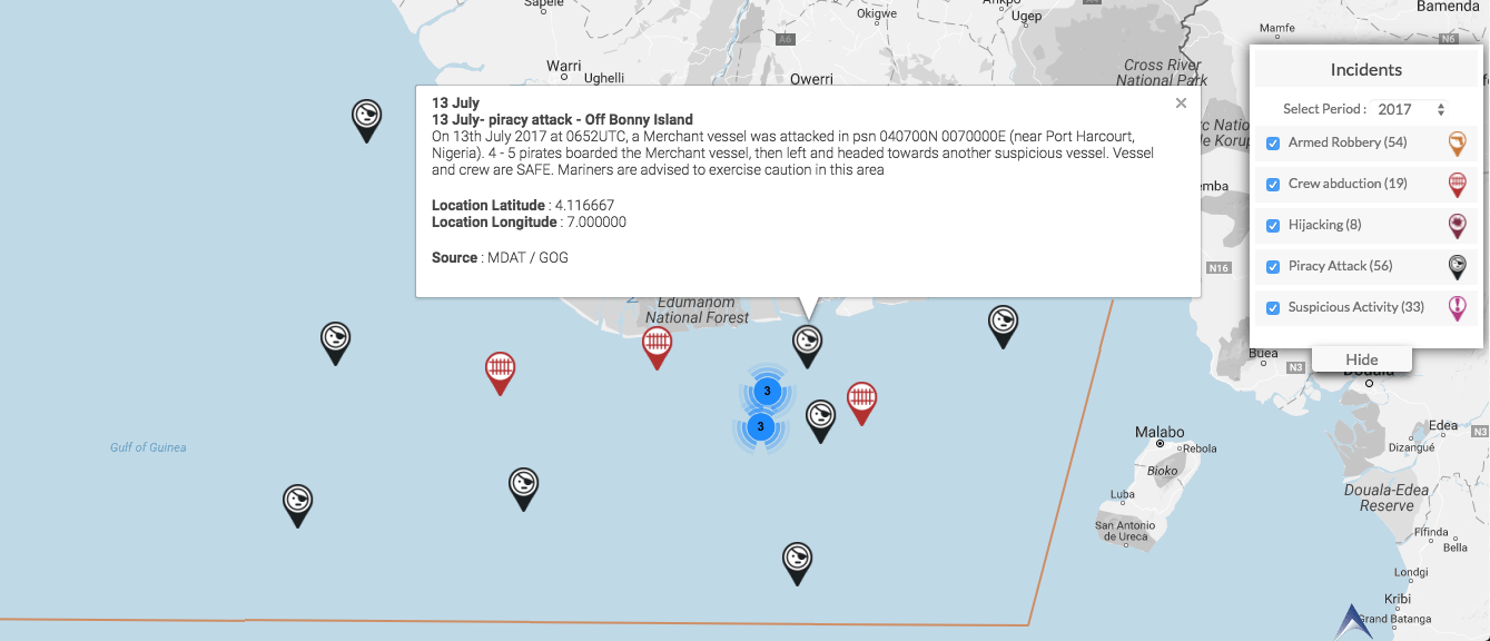 You are currently viewing 13 July –  piracy attack  – Off Bonny Island, Nigeria