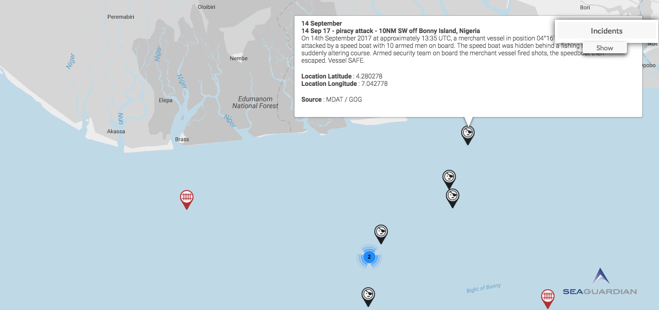 You are currently viewing 14 Sep 17 – piracy attack – 10NM SW off Bonny Isl, Nigeria