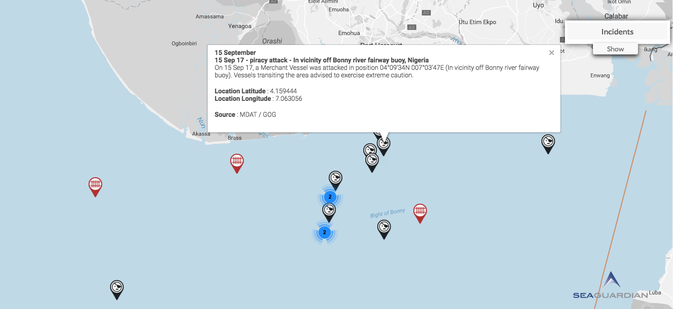 You are currently viewing 15 Sep 17- piracy attack – In vicinity off Bonny river fairway buoy