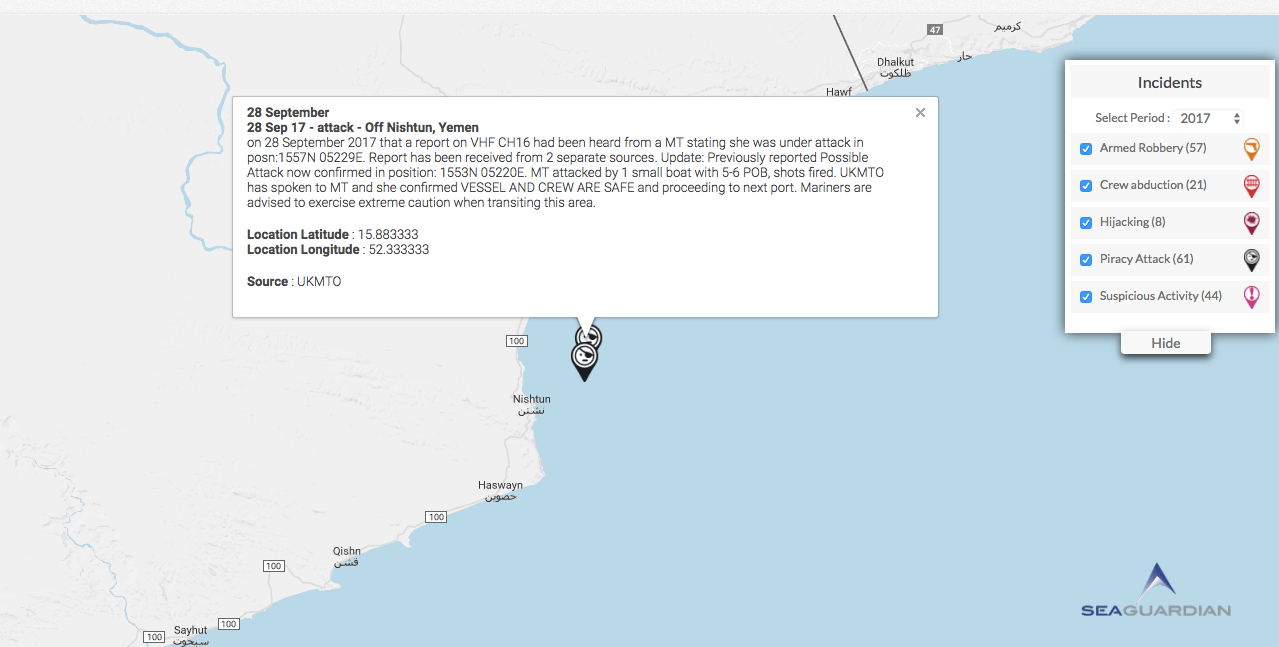 You are currently viewing 28 Sept 17 – attack  – Off Nishtun, Yemen