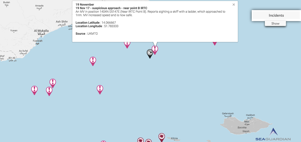 Read more about the article 19 Nov 17 – suspicious approach – near point B IRTC