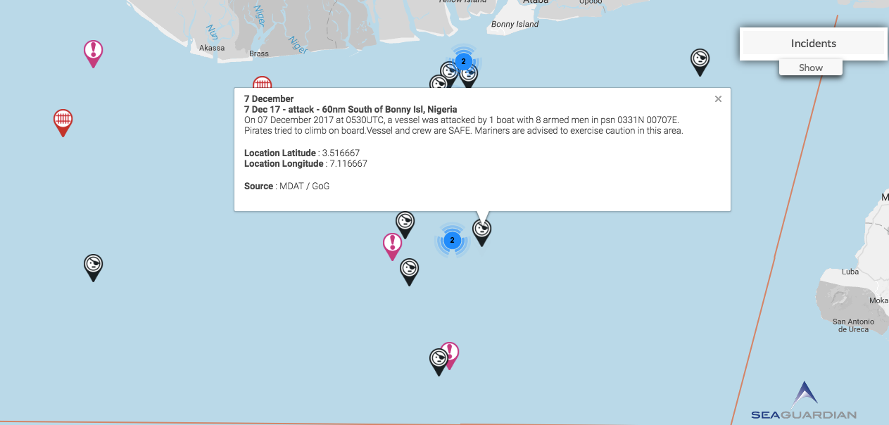 You are currently viewing 7 Dec 17 – attack  – 60nm south of Bonny Isl, Nigeria