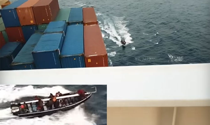 You are currently viewing Nigerian pirates attack container ship (VIDEO)