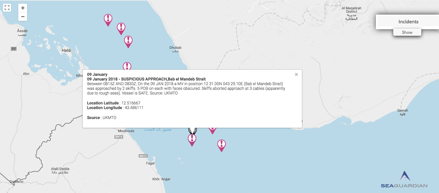 You are currently viewing 09 January 2018 – SUSPICIOUS APPROACH,Bab el Mandeb Strait