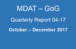 Read more about the article MDAT Quarterly Report  04-17 October-December 2017