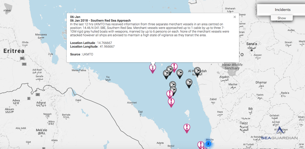 Read more about the article 06 Jan 2018 – Southern Red Sea Approach