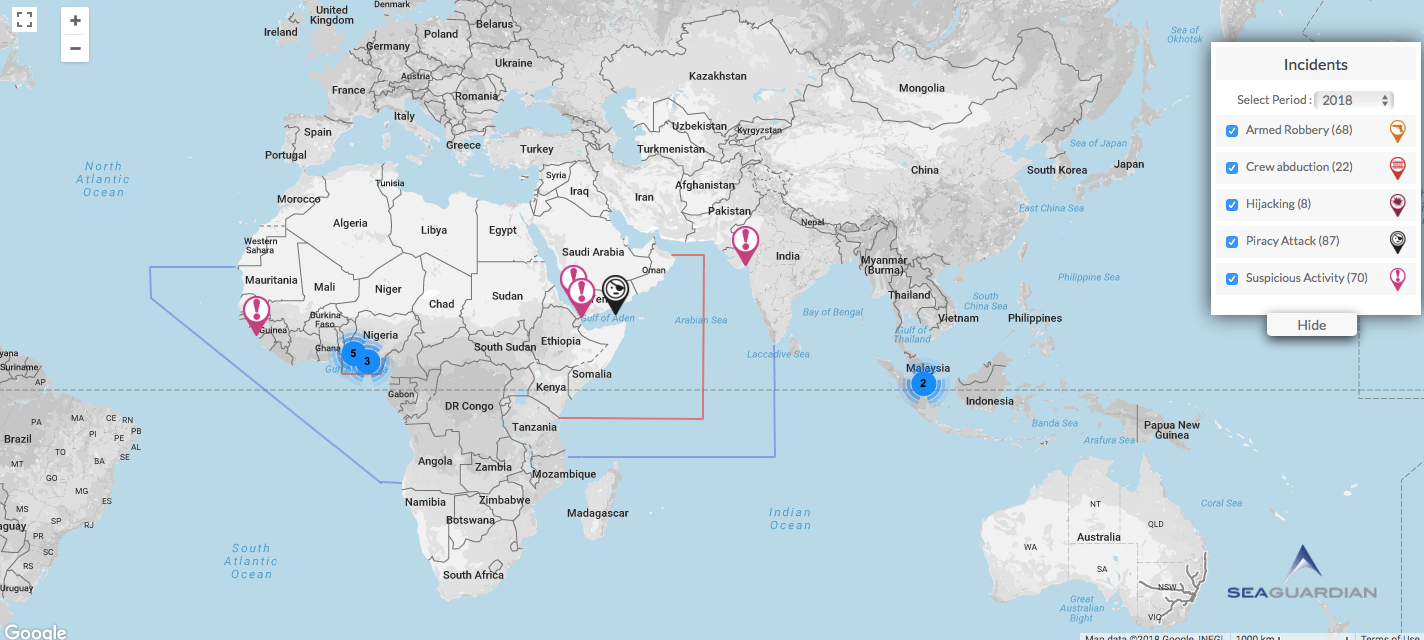 Read more about the article Sea Guardian Weekly Advisory/Report 26Jan-01Feb 2018