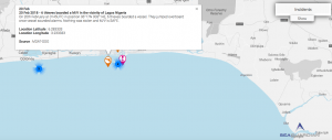 Read more about the article 20 Feb 2018 – 6 thieves boarded a M/V in the vicinity of Lagos Nigeria