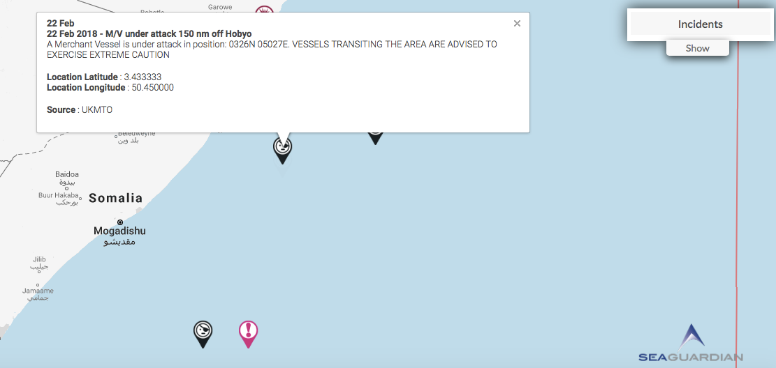 You are currently viewing 22 Feb 2018 – M/V under attack 150 nm off Hobyo