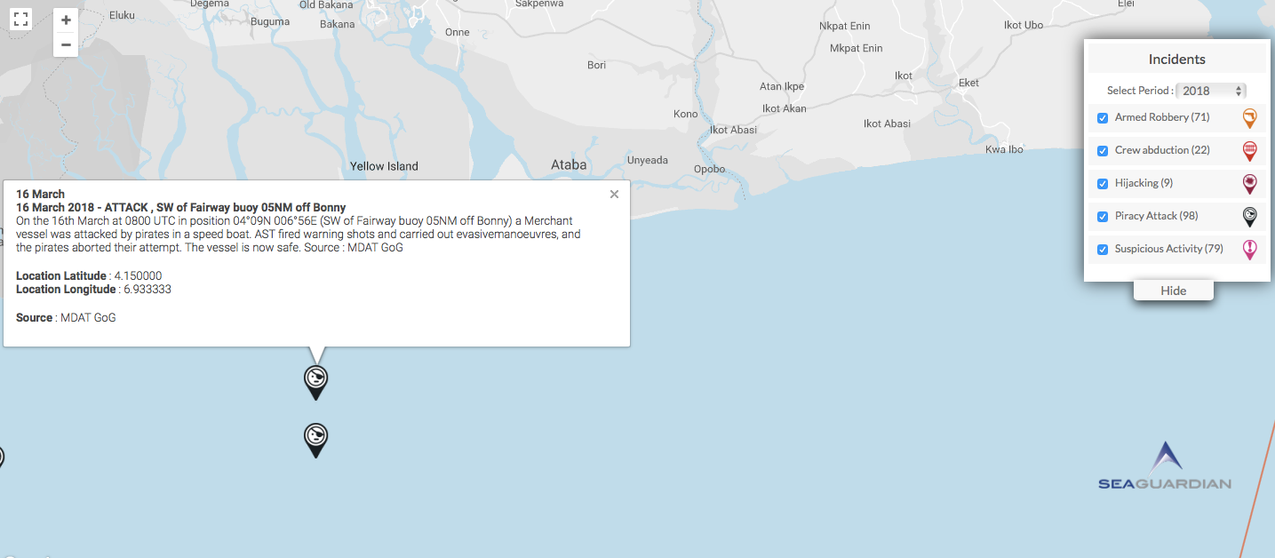 You are currently viewing 16 March 2018 – ATTACK ,SW of Fairway buoy 05NM off Bonny