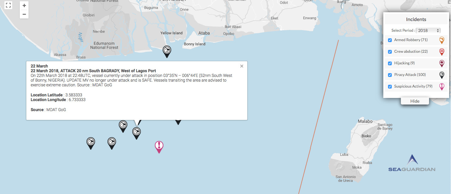 You are currently viewing 22 March 2018 – ATTACK 52nm South West of Bonny, NIGERIA