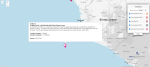 Read more about the article 29 March 2018 – SUSPICIOUS SIGHTING off Sierra Leone