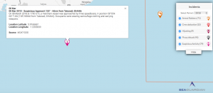 Read more about the article 08 Mar 2018 – Suspicious Approach 155° – 65nm from Takoradi, GHANA