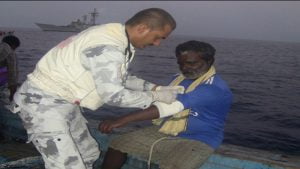 Read more about the article Pakistan Navy rescues 12 stranded Indian fishermen