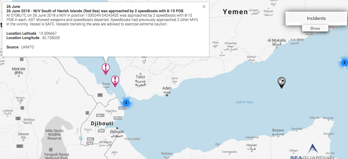You are currently viewing 26 June 2018 – M/V South of Hanish Islands (Red Sea) was approached by 2 speedboats with 8-10 POB