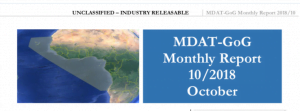 Read more about the article MDAT GoG – Monthly Report , October 2018
