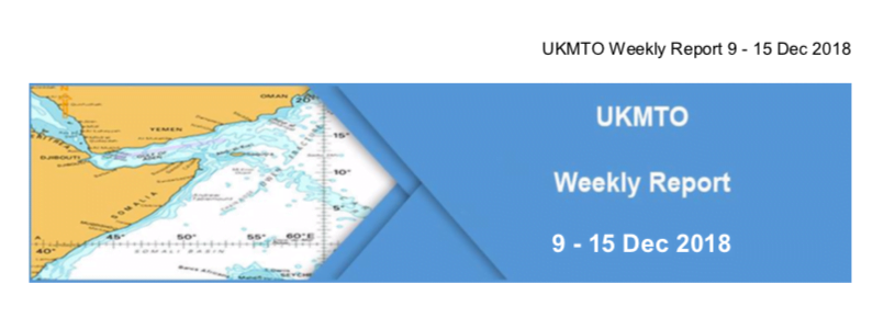 You are currently viewing UKMTO Weekly Report 9 – 15 Dec 2018