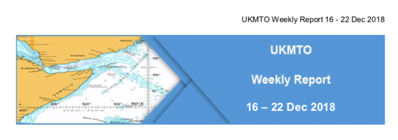 You are currently viewing UKMTO Weekly Report  16 – 22 Dec 2018