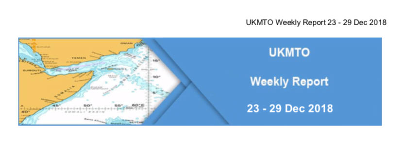 You are currently viewing UKMTO Weekly Report 23 – 29 Dec 2018