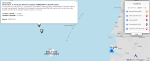 Read more about the article 28 Dec 2019 – A vessel was attacked in position 195NM WNW of Libreville, Gabon