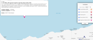 Read more about the article 11 Jan 2020 – M/T reported suspicious approach, 43nm S-SE of Aden
