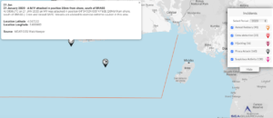 Read more about the article 21 January 2020 – A M/V attacked in position 20nm from shore, south of BRASS