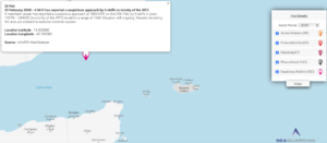 Read more about the article 20 February 2020 – A M/V has reported a suspicious approach by 3 skiffs in vicinity of the IRTC
