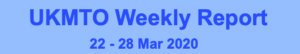 Read more about the article UKMTO Weekly Report 22 – 28 Mar 2020