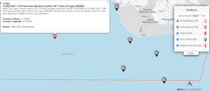 Read more about the article 16 May 2020 – A F/V has being hijacked in position 184°/136nm off Lagos, NIGERIA