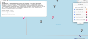 Read more about the article 28 August 2020 -A small craft attempted to board a M/T in position 114nm SE of TEMA, GHANA