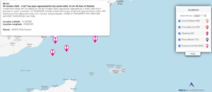 Read more about the article 04 October 2020 – A M/T has been approached by two small crafts, 46 nm SE from Al Mukalla