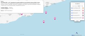 Read more about the article 05 October 2020 – A M/T experienced a possible explosion at an oil terminal close to Balhaf, Yemen