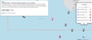 Read more about the article 07 November 2020 – A vessel has been boarded in position 172 nm S of Cotonou