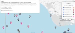 Read more about the article 11 November 2020 – A M/T is under attack by a skiff in position 70nm SE of Cotonou