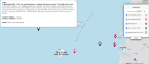 Read more about the article 13 November 2020 – A M/T has been boarded by a number of unknown persons, 77 nm NW of Sao Tome