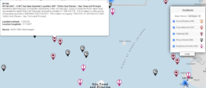 Read more about the article 09 Feb 2021 – A M/T has been boarded in position 305° 125nm Ana Chaves – Sao Tome and Principe