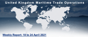 Read more about the article UKMTO weekly report 18th to 24th April 2021
