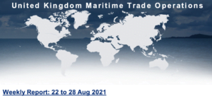Read more about the article UKMTO – Weekly Report: 22 to 28 Aug 2021