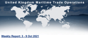 Read more about the article UKMTO – Weekly Report: 3 – 9 Oct 2021