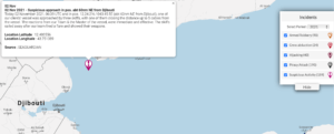 Read more about the article 02 Nov 2021 – Suspicious approach in pos. abt 60nm NE from Djibouti
