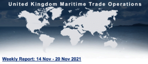 Read more about the article UKMTO – Weekly Report: 14 Nov – 20 Nov 2021