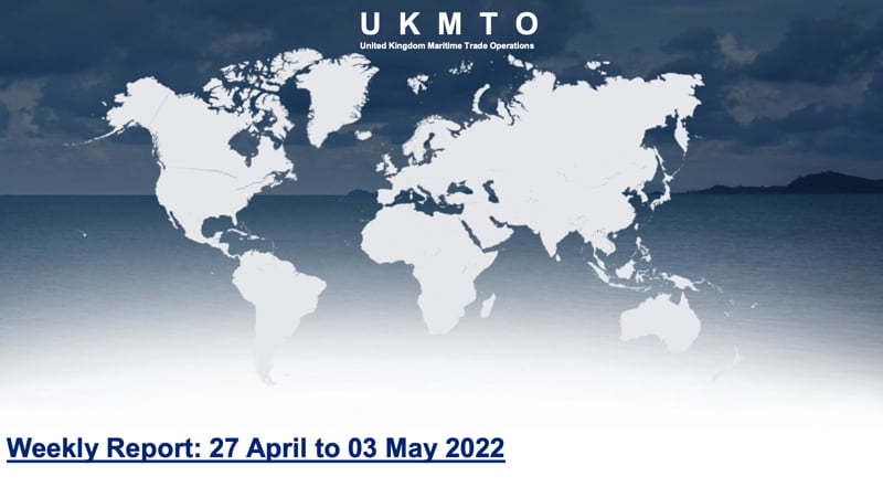 Read more about the article UKMTO – Weekly Report: 27 April to 03 May 2022
