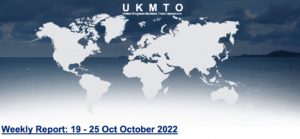 Read more about the article UKMTO – Weekly Report: 19 – 25 Oct October 2022