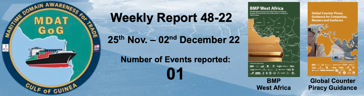 Read more about the article MDAT-GoG Weekly Report 25th Nov. – 02nd December 22