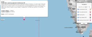 Read more about the article 02 Mar 2023 – Suspicious approach at Arabian Sea 12N