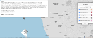 Read more about the article 17 Mar 2023 – A M/V being fired upon by one craft in position 30nm S-SW from port of Hodeida