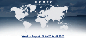 Read more about the article UKMTO – Weekly Report: 20 to 26 April 2023